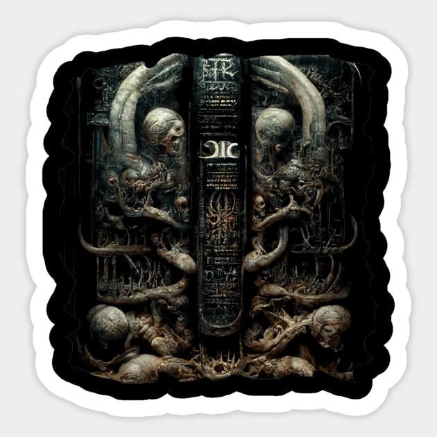 HR Giger - Necronomicon Sticker by Mikaeus